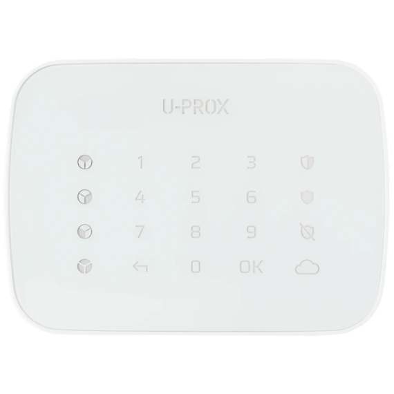 U-Prox Keypad G4 White Бездротова сенсорна клавіатура для чотирьох груп - Управління охороною