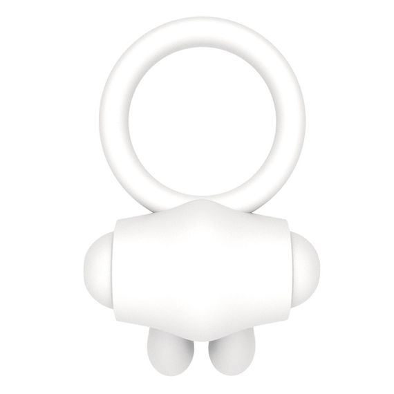 Ерекційне кільце - Power Clit Cockring Rabbit White Sex Aura | Зображення 1