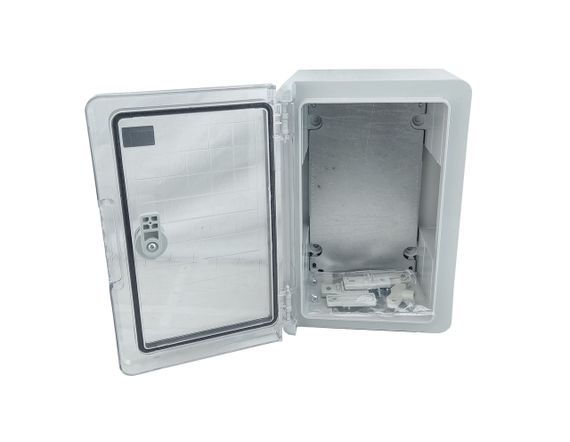 Корпус пластиковый ЩМПп-300х200х130 прозрачные двери ABS IP65 Ny95504606 | Зображення 1