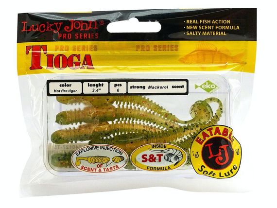 Виброхвосты съедобные LJ Лаки Джон Pro Series Tioga 3.4in /T51 6шт. | Зображення 1