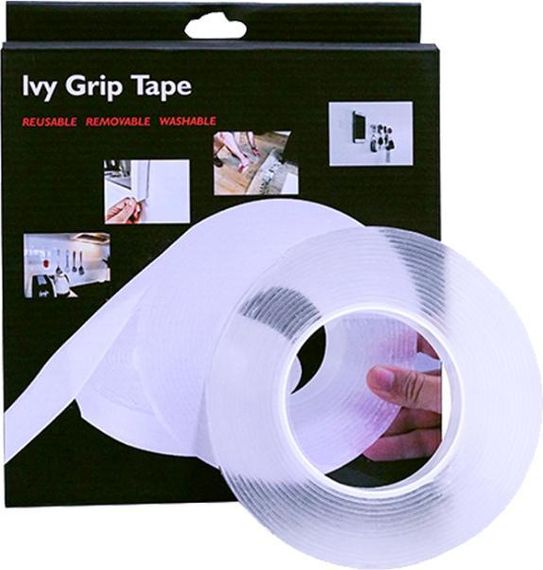 Двосторонній багаторазовий скотч Ivy Grip Tape 1 м (370087) | Зображення 1