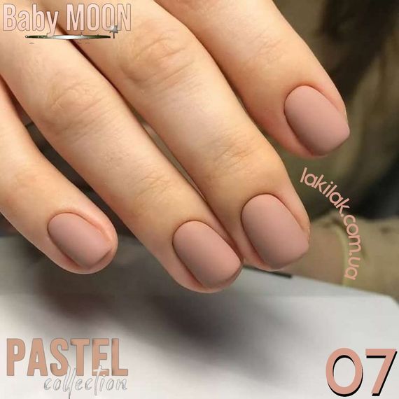 Гель-лак BABY MOON Pastel №07 кофе с молоком, 6 мл
