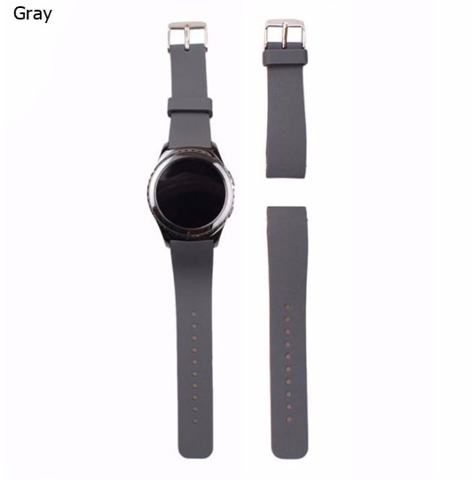 Силіконовий ремінець Primo для годинника Samsung Gear S2 Sports SM-R720 / SM-R730 Grey | Зображення 3