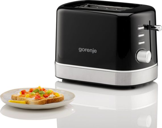 Тостер Gorenje  850Вт, підігрів, розморожування, пластик, чорний (T800DB) | Зображення 3