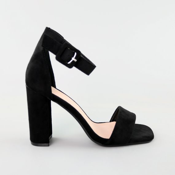 Босоніжки жіночі замшеві 589033 Чорні 36 37 38 39 40