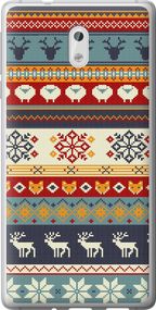 Чехол на Nokia 3 Рождественский орнамент "3303u-818-17620"