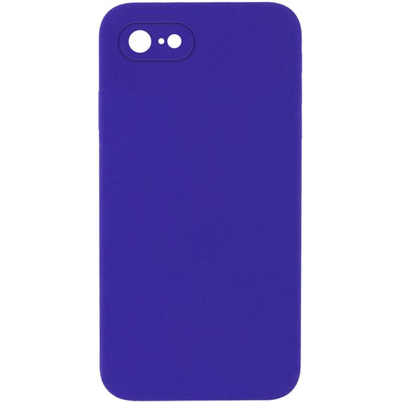 Чохол Silicone Case Square Full Camera Protective (AA) NOLOGO для Apple iPhone 6/6s (4.7") Фіолетовий / Ultra Violet