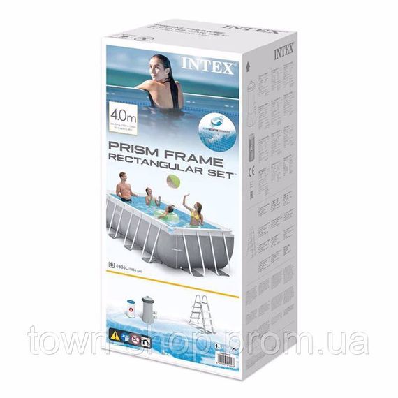 Бассейн каркасный Intex 26788 (400-200-100см), 6836 л | Зображення 2