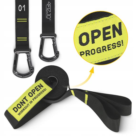 Гімнастичні кільця 4FIZJO дерев'яні, регульовані Black/Yellow (P-5905973402729) | Зображення 2