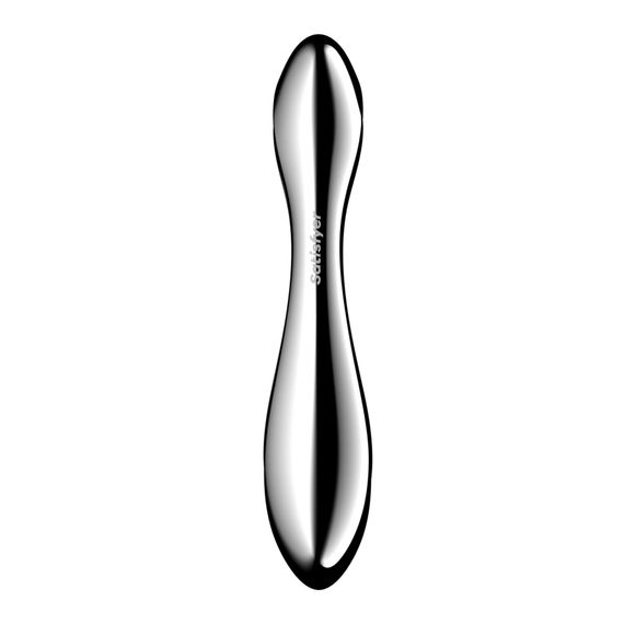 Металевий дилдо Satisfyer Pure Gravity 2, двосторонній, можна нагрівати й охолоджувати, дуже важкий | Зображення 3