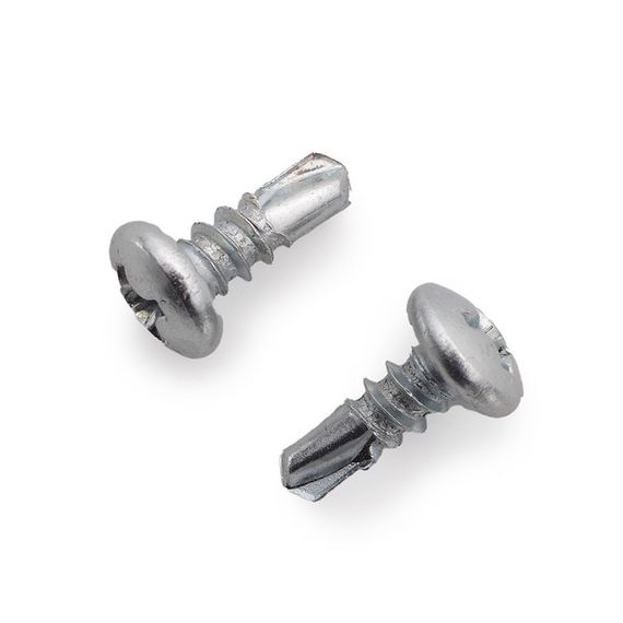 Саморіз для гіпсокартону 3,5*9,5 для металу зі свердлом з напівкруглою головкою (блиску) цинк білий (ящ. 22000шт) FT35095-C1 | Зображення 3