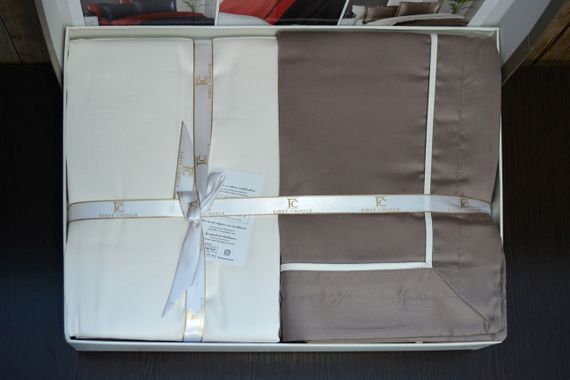 Постельное белье First Choice Deluxe Satin 200 х 220 см Serenity Mink Cream | Зображення 3