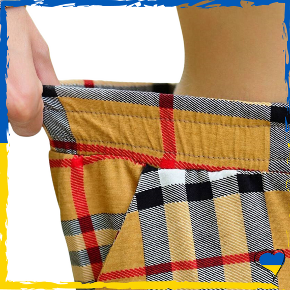 Костюм жіночий домашній рудний у клітинку. Костюм жіночий повсякденний S, M, L | Зображення 3