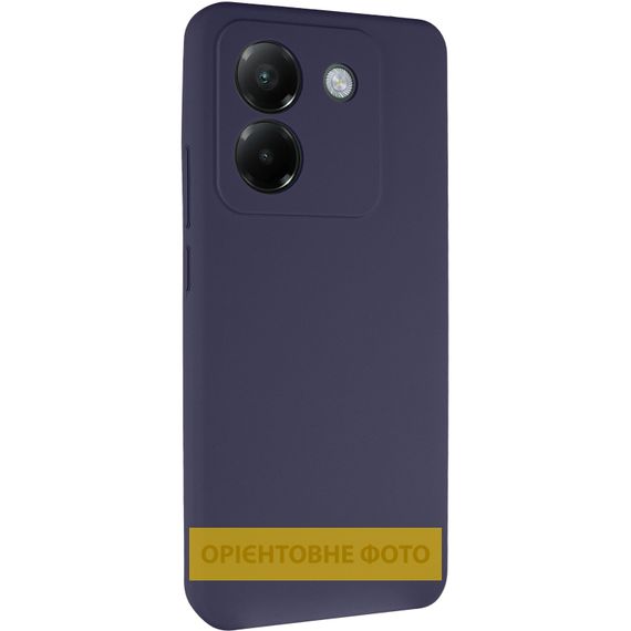 Чохол Silicone Cover Lakshmi Full Camera (AAA) для Xiaomi Poco M7 Pro 5G Темно-синій / Midnight blue