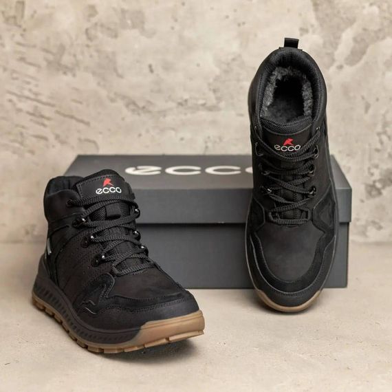 зимові шкіряні ботинки  Ecco  Black | Зображення 6