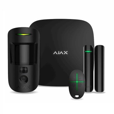 Комплект охранной сигнализации Ajax StarterKit Cam Plus HDR black