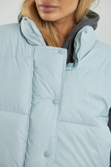 Тепла жилетка на блискавці - небесно-блакитний цвет, M (є розміри) | Зображення 3