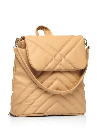 Жіночий рюкзак Sambag Loft QSH бежевий 30 x 26 x 14 см (22011026) | Зображення 4