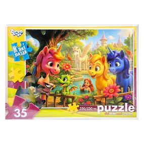 Дитячі м'які пазли "Поні та дракон" S35-11-12, 35 елементів