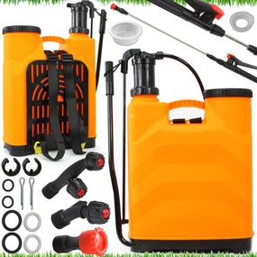 Опрыскиватель ручной помповый садовый 16 л с распылителями