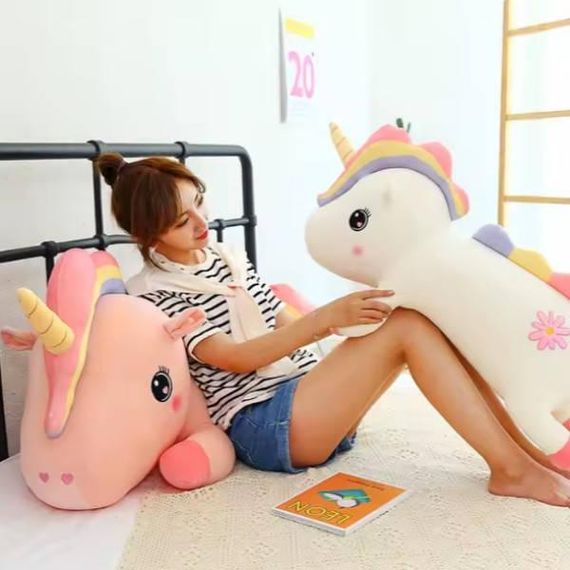 Іграшка м'яка Єдиноріжка 75см М 14661 Біла