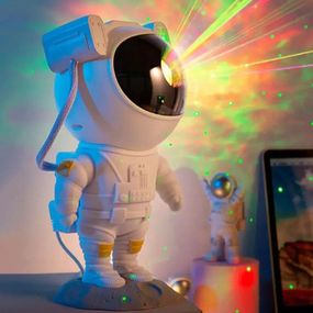 Ночной детский светильник космонавт, Проектор лазерный звездное небо с USB + пульт   скидка