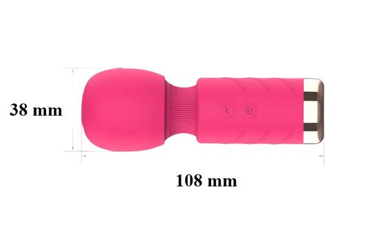 Компактний вібро-масажер червоного кольору (USB) | Зображення 2