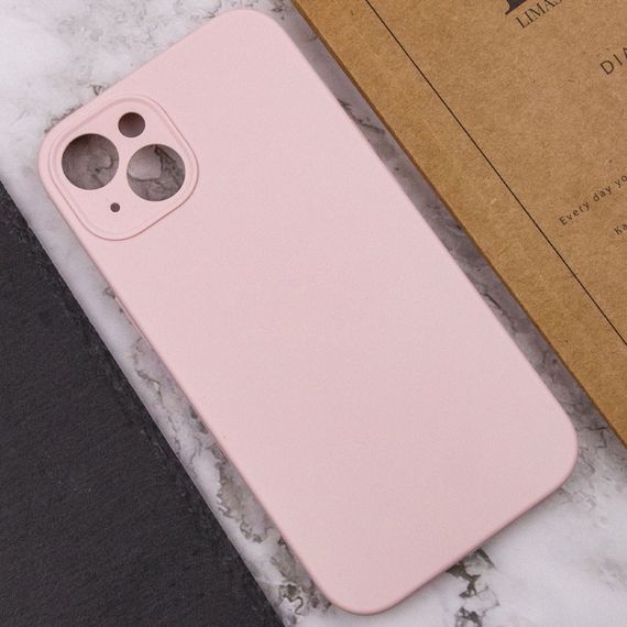 Чохол Silicone Case Full Camera Protective (AA) NO LOGO для Apple iPhone 14 (6.1") Рожевий / Chalk Pink | Зображення 4