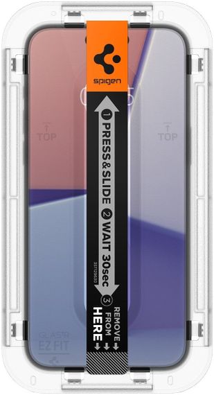 Захисне скло Spigen для Apple iPhone 15 Plus EZ FIT tR (2 Pack) (AGL06883) | Зображення 4