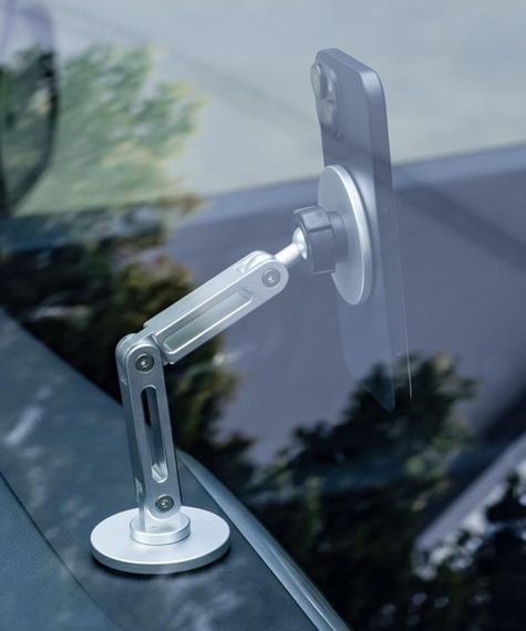 Автотримач XO C148 Universal Magnetic metal 360° rotating Holder Silver | Зображення 4