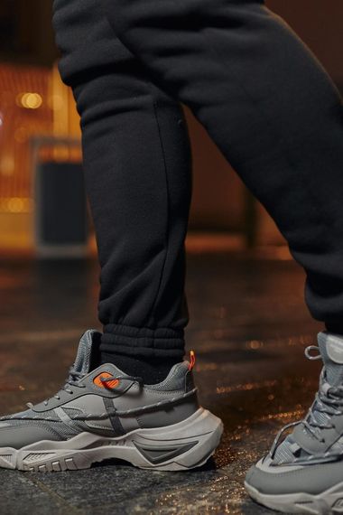 Штани чоловічі з тринитки утеплені TNF чорні | Зображення 5