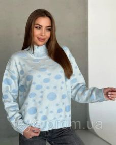 Свитер цвет синий размеры S, M FI_009176