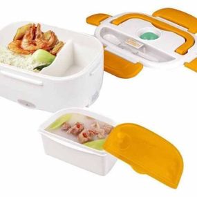 Ланч бокс универсальный с подогревом 220В/12В Оранжевый