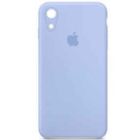 Чохол Silicone Case Square Full Camera Protective (AA) для Apple iPhone XR (6.1") Блакитний / Lilac Blue