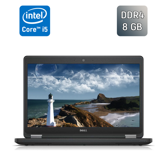 Ноутбук Б-класс Dell Latitude E5470 / 14" (1366x768) TN / Intel Core i5-6300U (2 (4) ядра по 2.4 - 3.0 GHz) / 8 GB DDR4 / 256 GB SSD / Intel HD Graphics 520 / WebCam / Windows 10 б/у