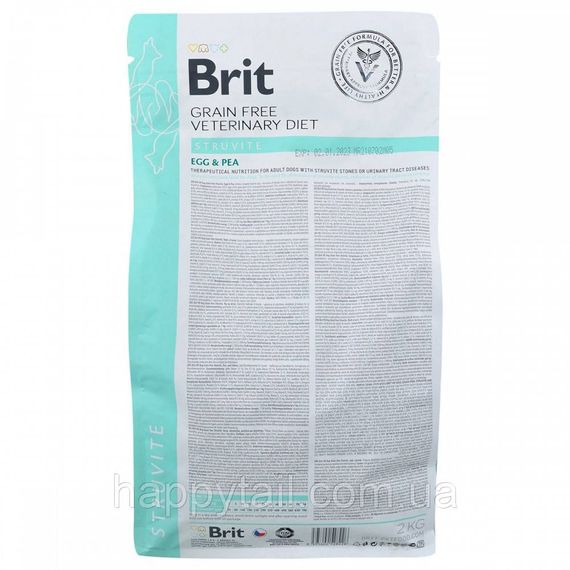 Беззерновой лечебный корм Brit VetDiet Struvite для собак при мочекаменной болезни, 2 кг | Зображення 5