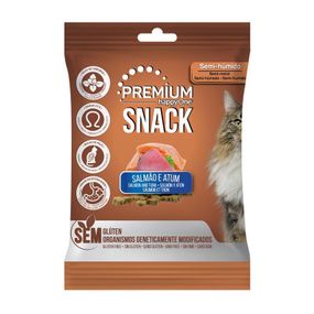 Ласощі для котів з лососем та тунцем Happy One Premium Cat Salmon and Tuna Snack 50 гр