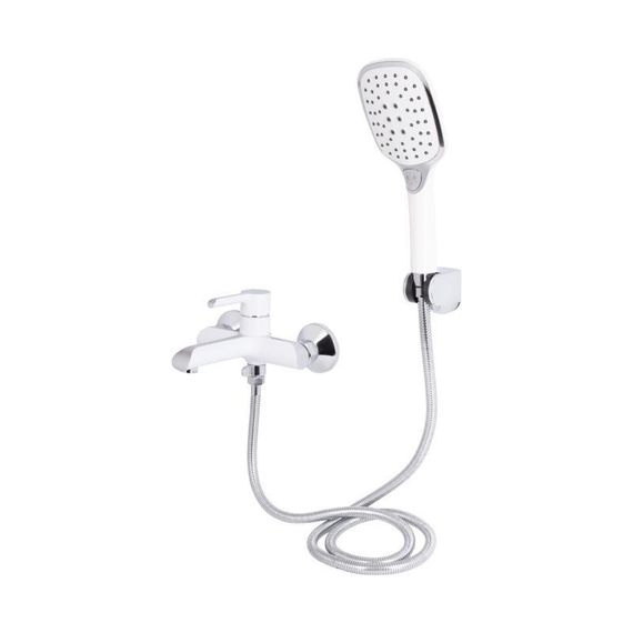 Смеситель для ванны Qtap Grand (c душевым гарнитуром) QTGRAWCR006 Chrome/White | Зображення 2