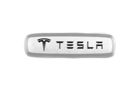 Алюминиевый шильдик для ковриков (1 шт) для Tesla