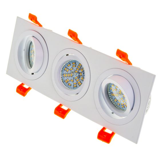 Светильник врезной  поворотный HDL-DT 109/3 MR16 WH | Зображення 3