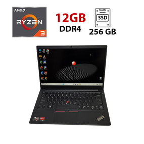 Ноутбук Lenovo ThinkPad E14 Gen 2 / 14" (1920x1080) IPS / AMD Ryzen 3 4300U (4 ядра по 2.7 - 3.7 GHz) / 12 GB DDR4 / 256 GB SSD / Intel UHD Graphics / WebCam б/в
