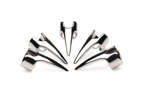 Набір кілець із кігтями Master Series Five-Piece Sensation Claw Rings — Silver Sex Aura | Зображення 1