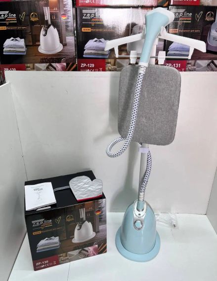 Голубой Отпариватель вертикальный для одежды со стойкой Zepline ZP-130 3000W | Зображення 4