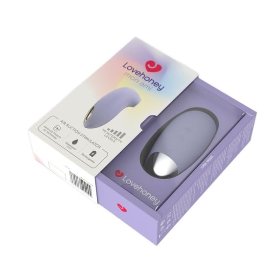Вакуумный стимулятор клитора Lovehoney Mon Ami Pleasure Air, лиловый Sex Aura | Зображення 7