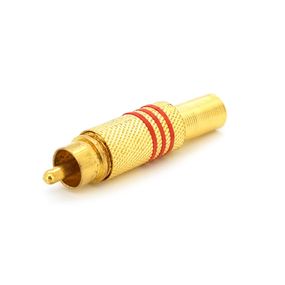 Разъем RCA с пружиной (под болт) латунь,100шт в упаковке,цена за Сахар,Red