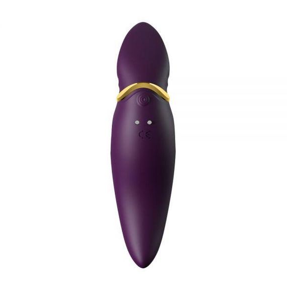 Кліторальний вібромасажер з язичком і вібрацією Zalo Hero, Twilight Purple Sex Aura | Зображення 4