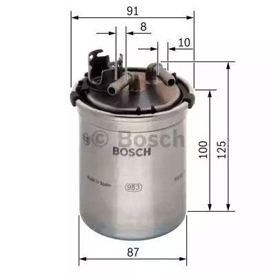 Фільтр паливний VAG 1.9 TDI 99-10 BOSCH (0450906426) | Зображення 4