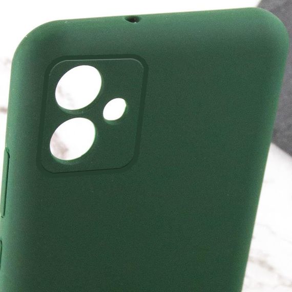 Чохол TPU GETMAN Liquid Silk Full Camera для Samsung Galaxy A06 Зелений / Dark green | Зображення 3