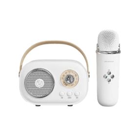 Колонка портативна з мікрофоном C-20 BT/TF/USB/FM 5 Вт Білий C20W