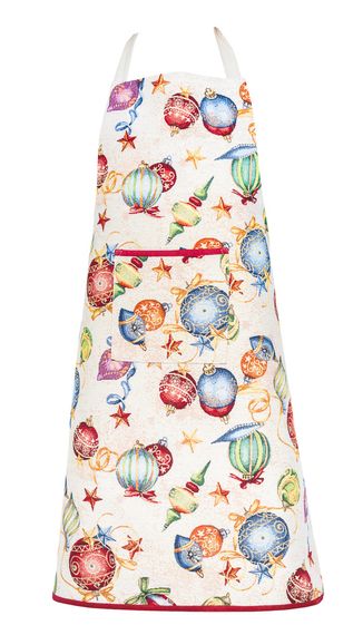 Фартух гобеленовий FIESTA Limaso, 60x85, Новорічний, Золотий люрекс, 60% поліестер, 24% бавовна, 16% акрил, Гобелен